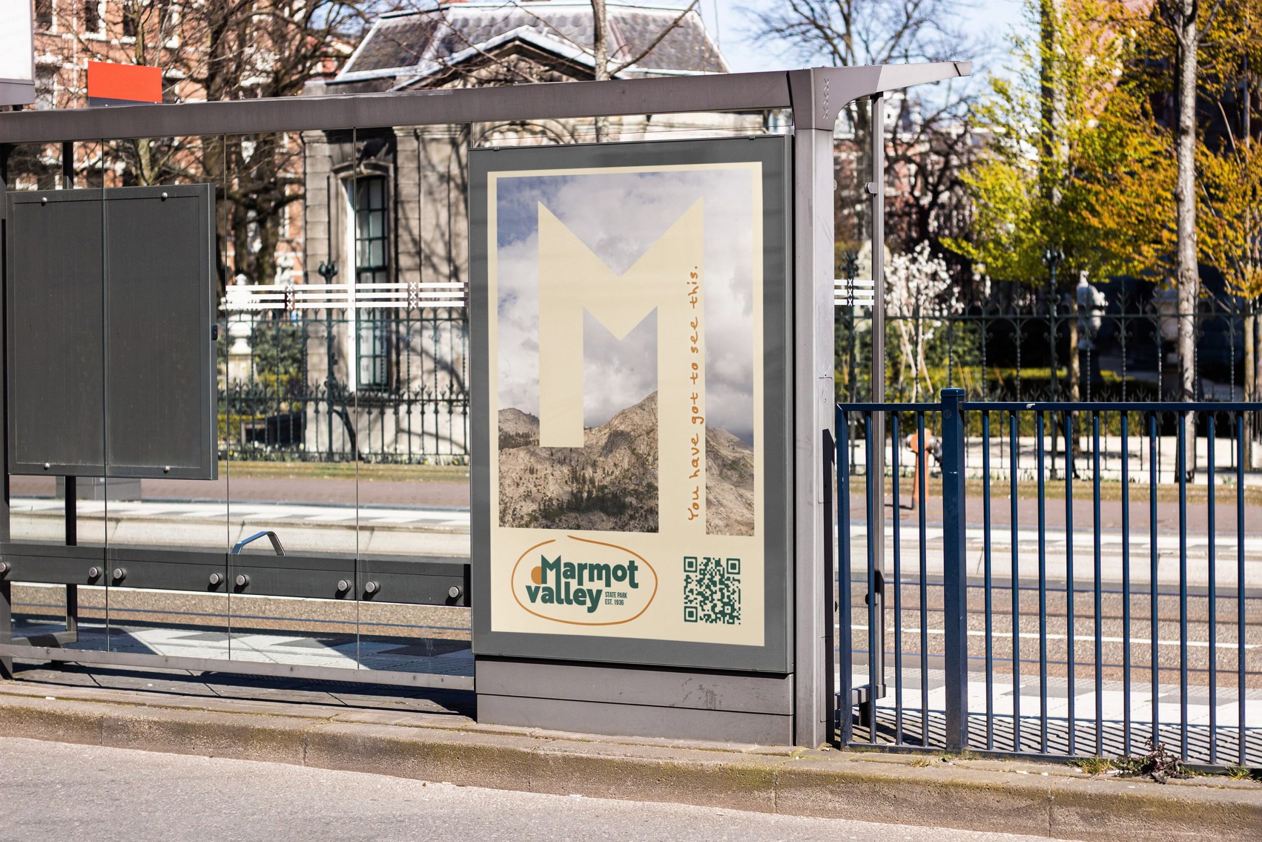 Poster on Bus Stop Mockup Poster on Bus Stop Mockup